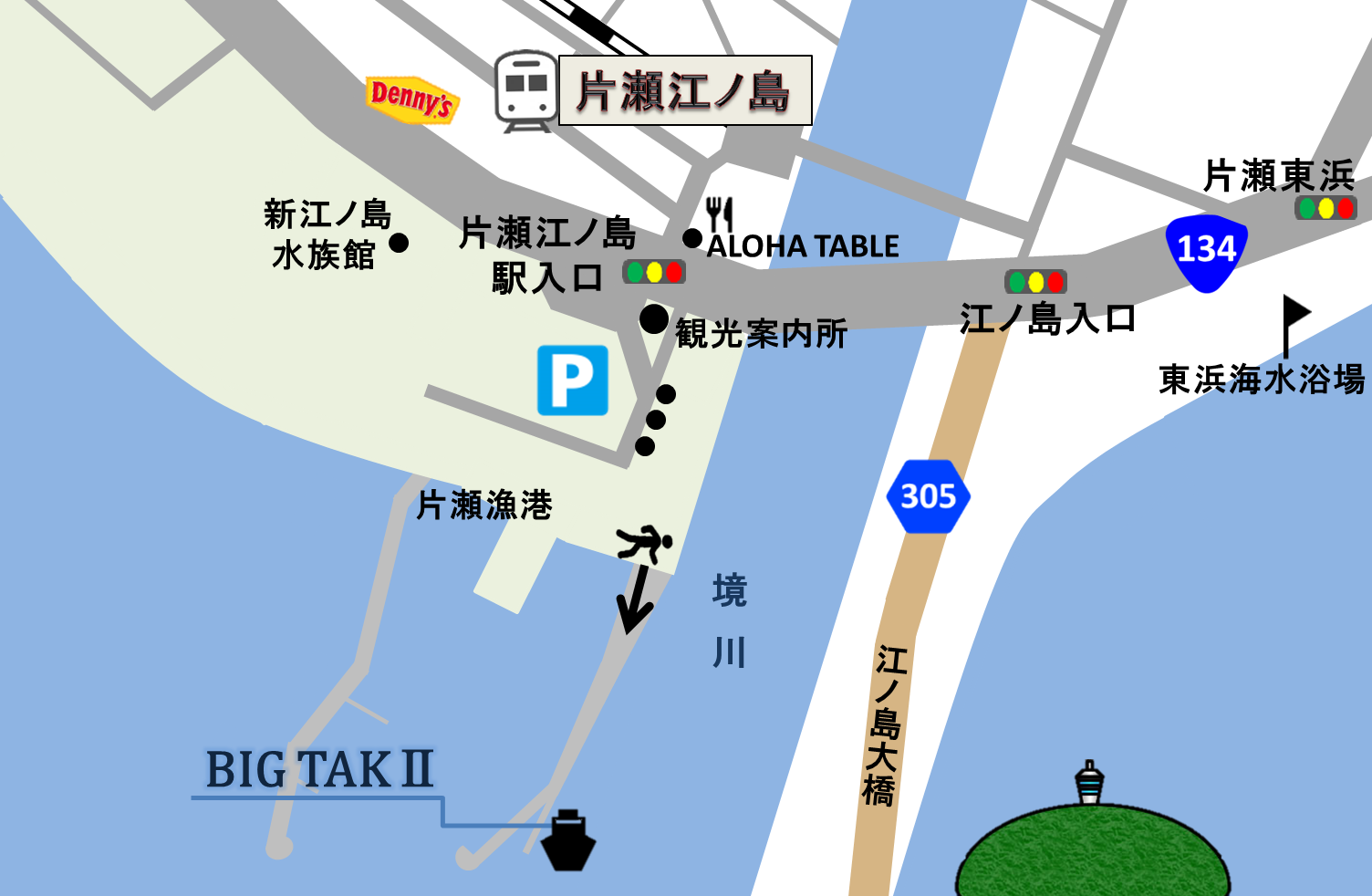 江ノ島map